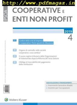 Cooperative e enti non profit – Aprile 2019