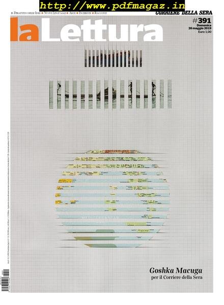 Corriere della Sera La Lettura – 26 maggio 2019 Cover