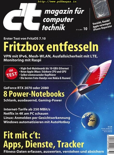 c’t Magazin – 27 April 2019 Cover