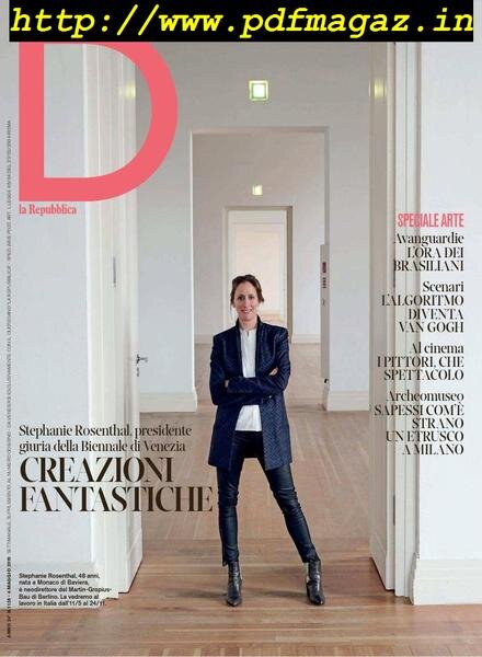 D la Repubblica – 04 maggio 2019 Cover
