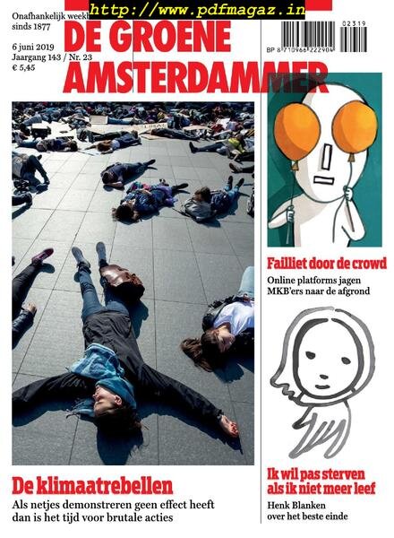 De Groene Amsterdammer – 07 juni 2019 Cover
