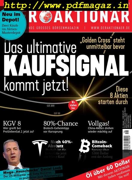 Der Aktionar – 11 April 2019 Cover