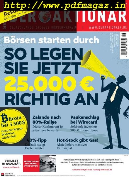 Der Aktionar – 25 April 2019 Cover
