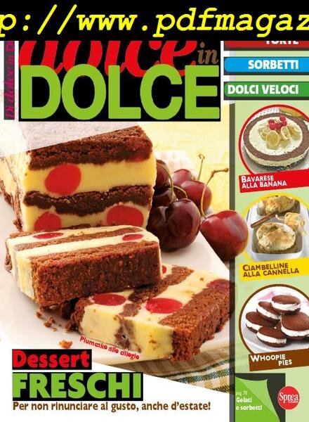 Di Dolce in Dolce – Luglio-Agosto 2017 Cover
