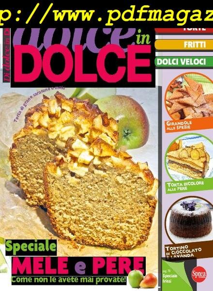 Di Dolce in Dolce – Settembre 2017 Cover