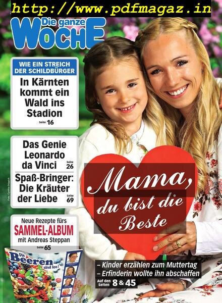 Die ganze Woche – 08 Mai 2019 Cover