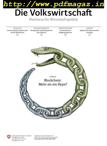 Die Volkswirtschaft – April 2019 Cover