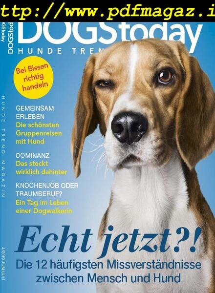 Dogs Today Germany – Mai 2019 Cover