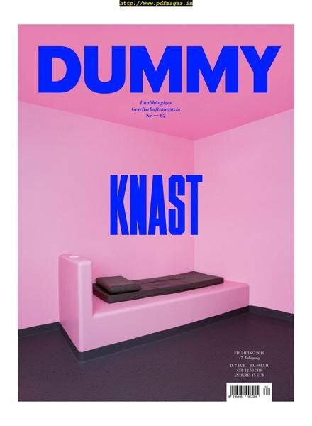 Dummy – Marz 2019 Cover