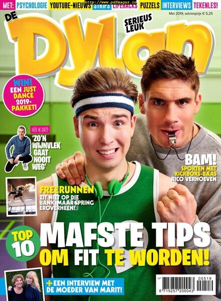 Dylan Haegens Magazine – mei 2019 Cover