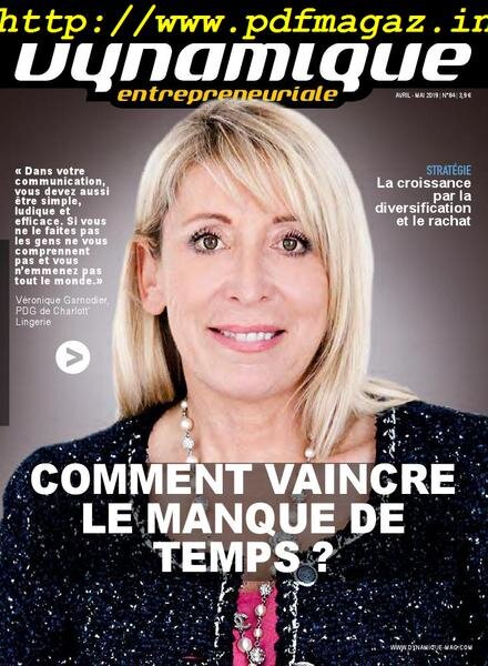 Dynamique Entrepreneuriale – 24 mai 2019 Cover
