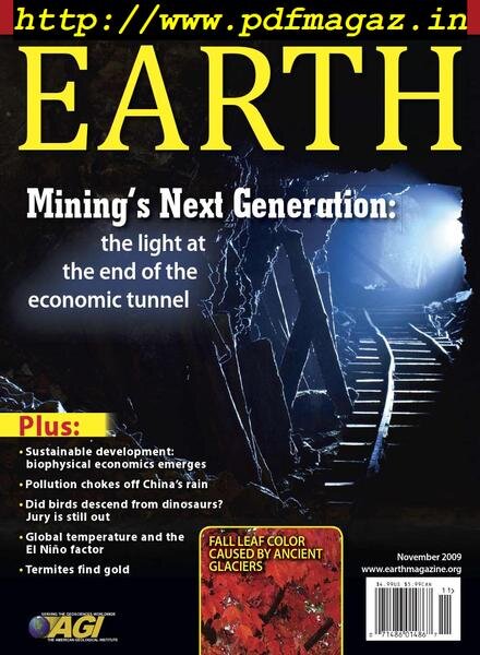 Earth Magazine – November 2009 Cover