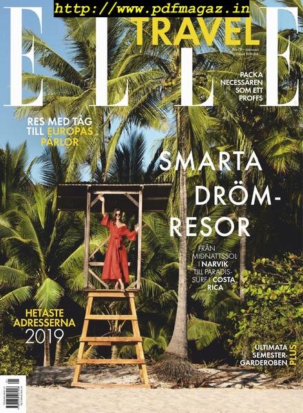 Elle Travel Sweden – 08 maj 2019 Cover