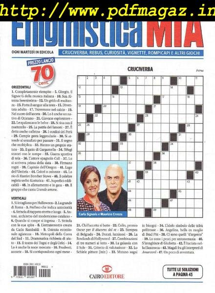 Enigmistica Mia – 18 Marzo 2019 Cover