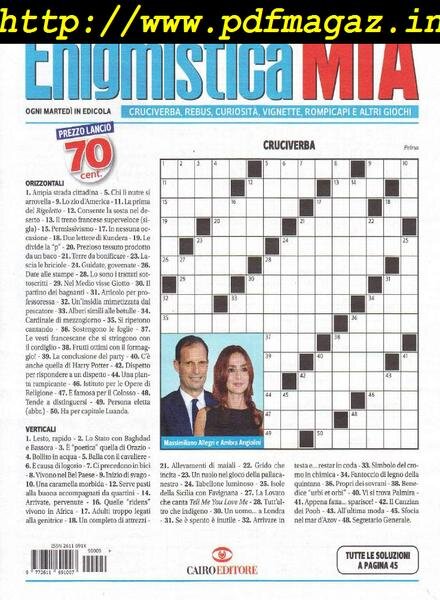 Enigmistica Mia – 4 Marzo 2019 Cover