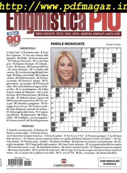 Enigmistica PIU – 27 Marzo 2019 Cover