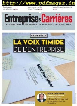 Entreprise & Carrieres – 25 mars 2019