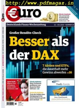 Euro am Sonntag – 13 April 2019