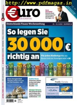 Euro am Sonntag – 25 Mai 2019