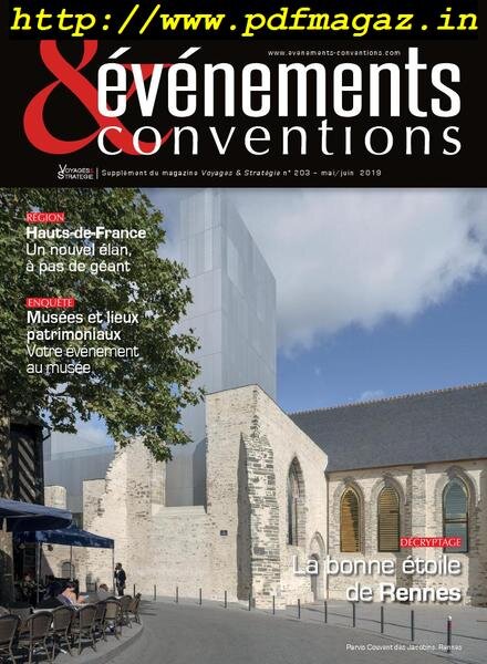 Evenements & Conventions – mai-juin 2019 Cover