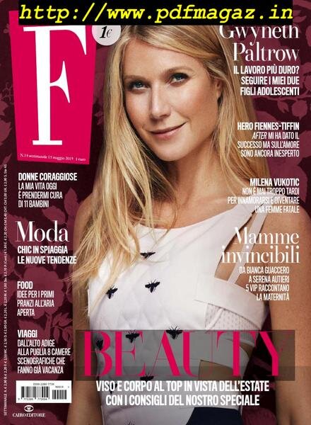 F – 15 Maggio 2019 Cover