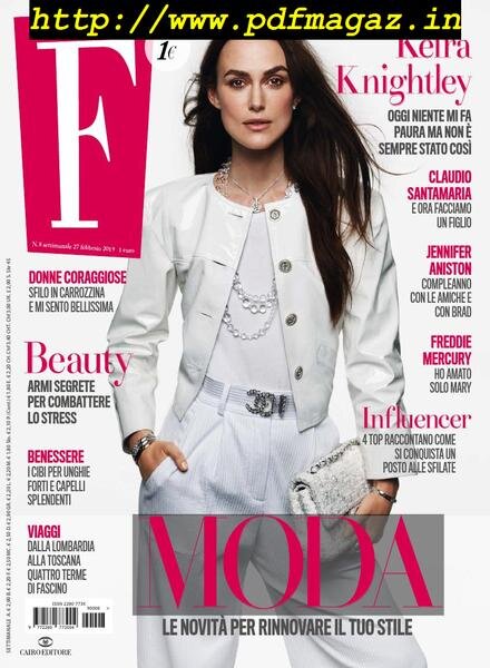 F – 27 Febbraio 2019 Cover