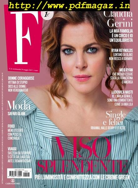 F – 29 Maggio 2019 Cover
