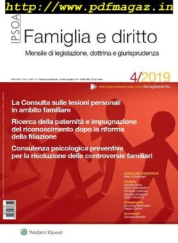 Famiglia e Diritto – Aprile 2019