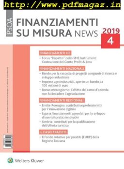 Finanziamenti su misura news – Aprile 2019