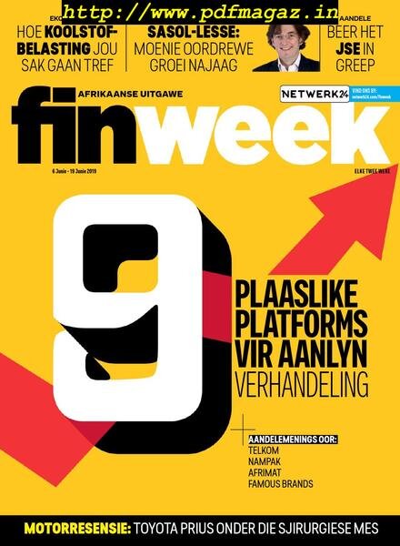 Finweek Afrikaans Edition – Junie 06, 2019 Cover