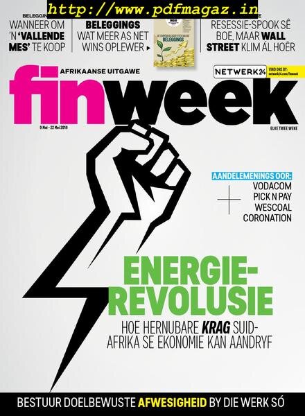 Finweek Afrikaans Edition – Mei 09, 2019 Cover