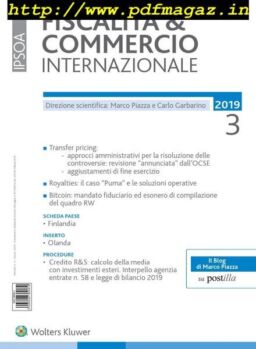 Fiscalita & Commercio Internazionale – Marzo 2019