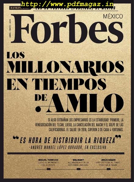 Forbes Mexico – abril 2019 Cover