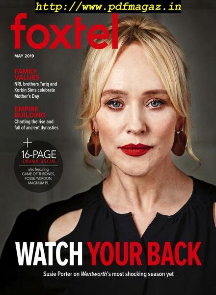 Foxtel Magazine – May 2019 Cover