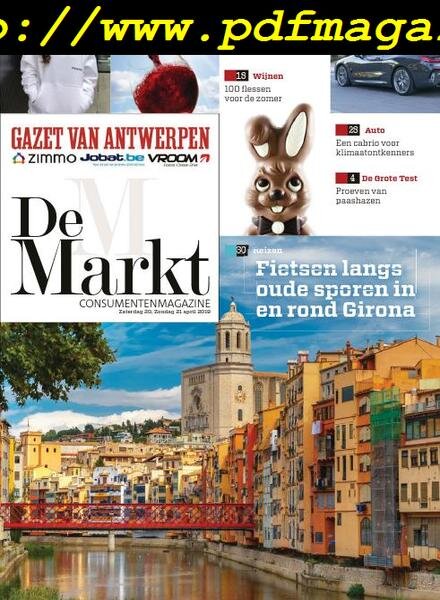 Gazet van Antwerpen De Markt – 20 april 2019 Cover