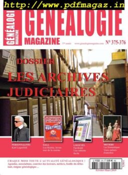 Genealogie – Hors-Serie – mars-avril 2019