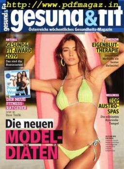 Gesund & Fit – 29 April 2019