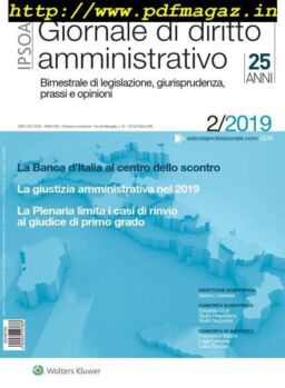 Giornale di diritto amministrativo – Febbraio 2019