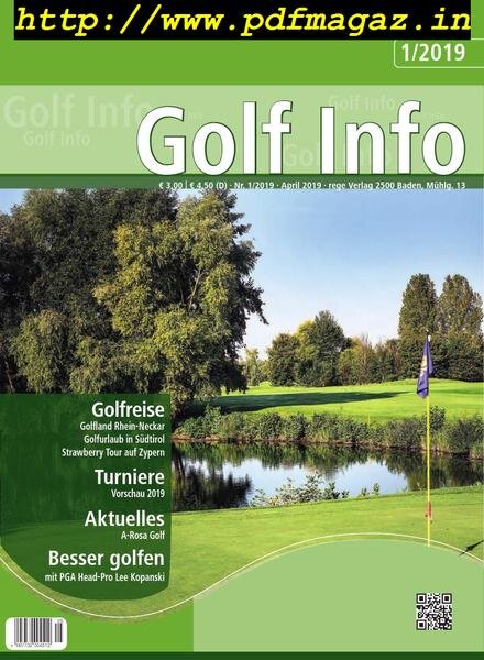Golf Info – April 2019 Cover
