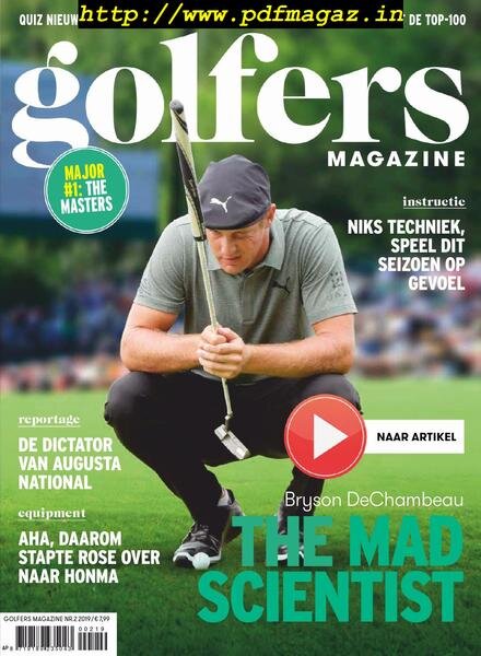 Golfers Magazine – april 2019 Cover