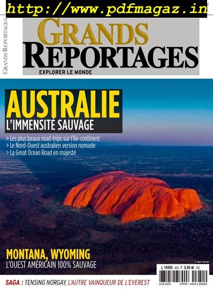 Grands Reportages – juillet 2019 Cover
