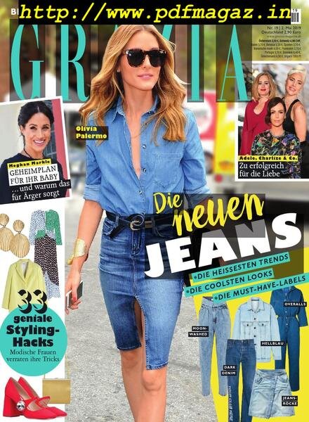 Grazia Germany – 2 Mai 2019 Cover