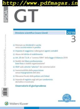 GT Rivista di Giurisprudenza Tributaria – Marzo 2019