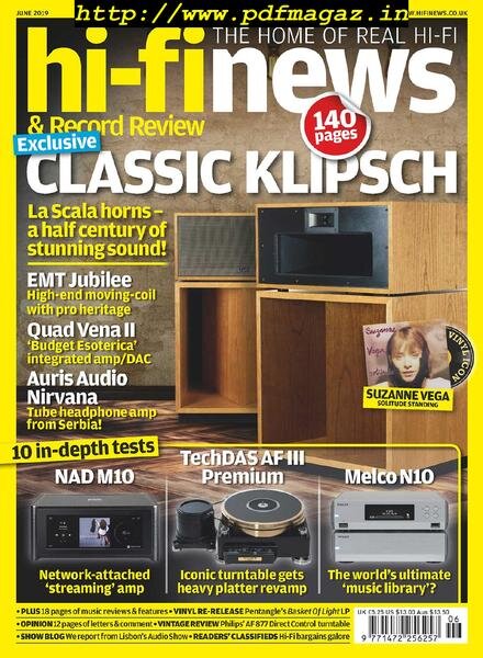 Hi-Fi News – June 2019 Cover