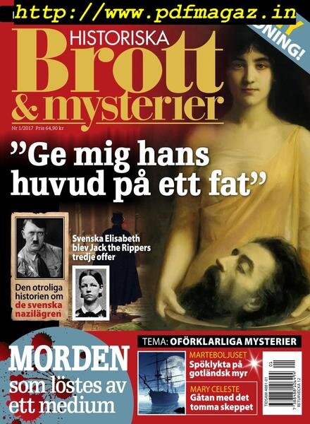 Historiska Brott & Mysterier – januari 2017 Cover