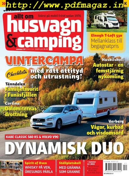 Husvagn & Camping – december 2018 Cover