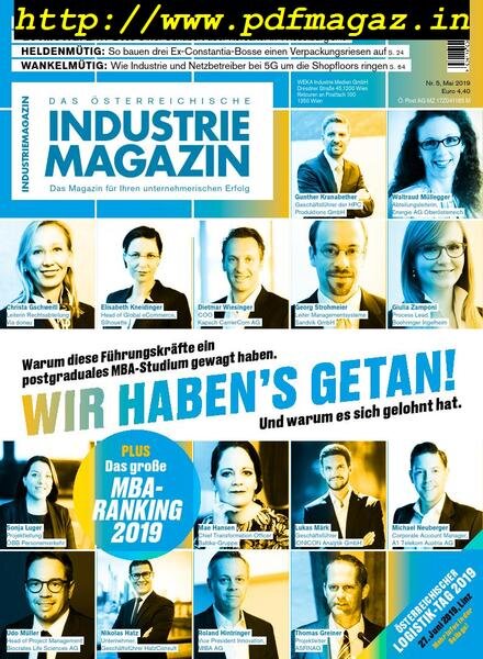 Industrie Magazin – Mai 2019 Cover