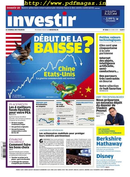 Investir – 11 Mai 2019 Cover