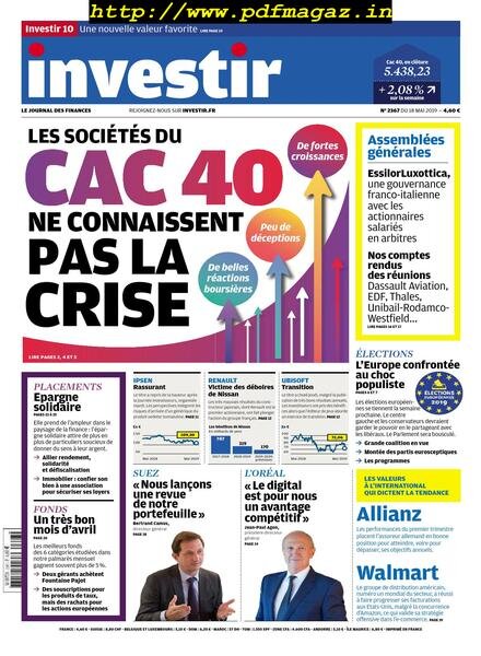Investir – 18 Mai 2019 Cover