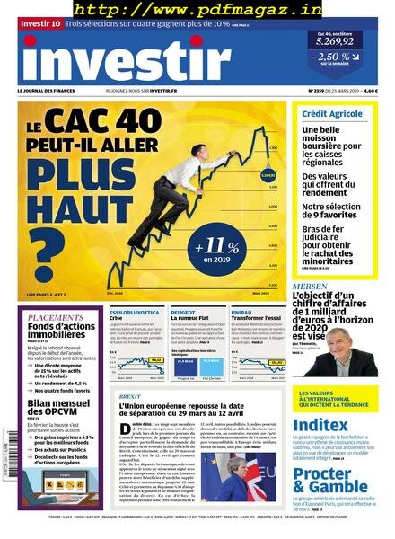 Investir – 23 Mars 2019 Cover